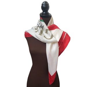 GUCCI Future Foulard Silk Scarf in White